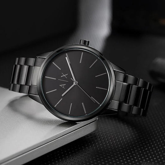 Armani Exchange - Cayde Men's Black Analog Watch